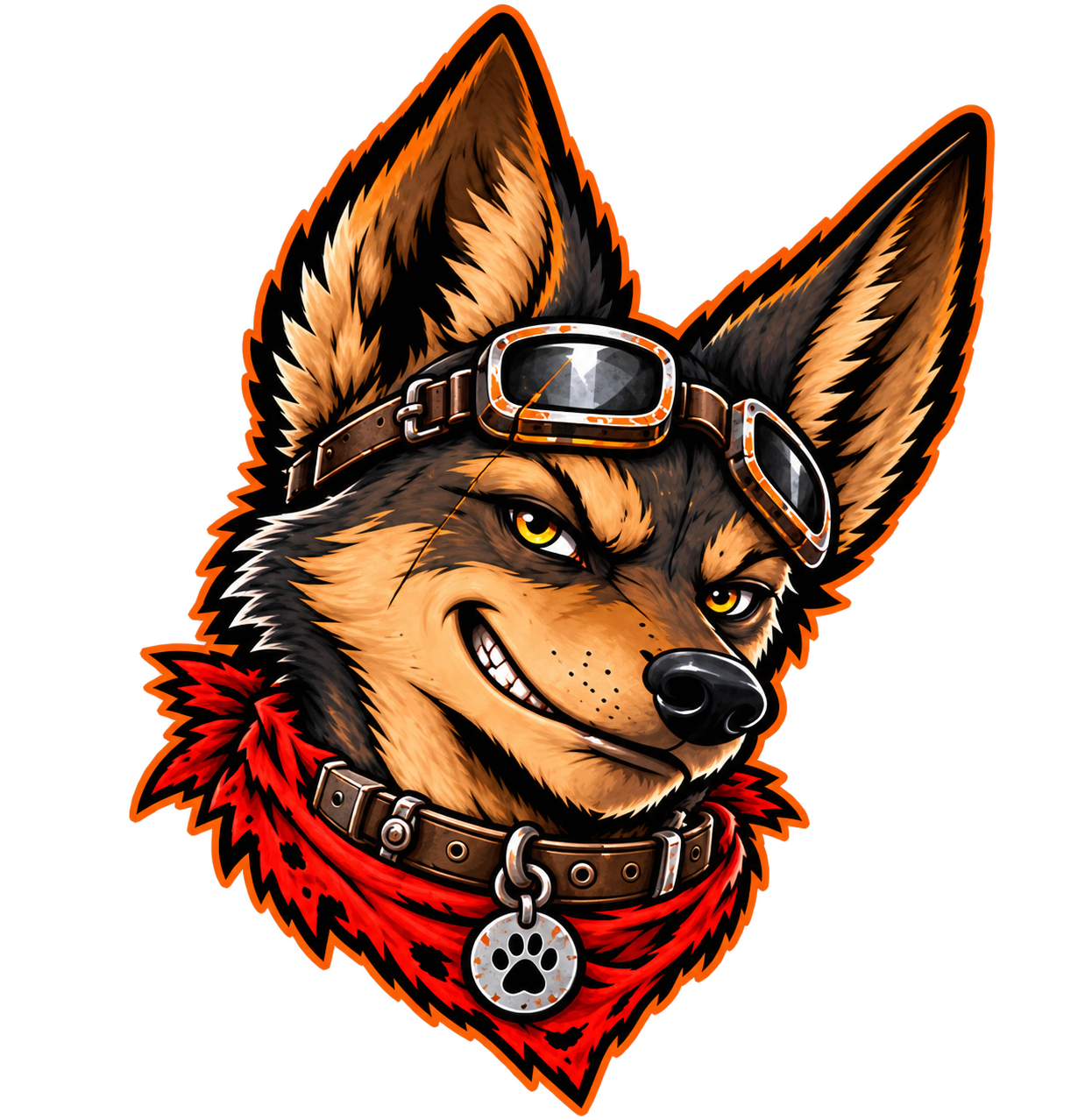 Jackal, mascot of Junkyard Jackal Studios